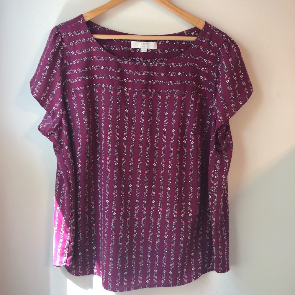 LOFT FLORAL SPRING TOP